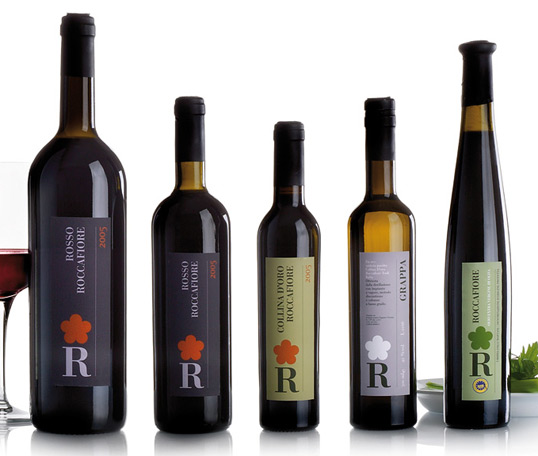 Roccafiore alcohol packaging