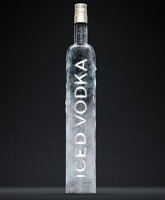 Iced Vodka alcohol packaging