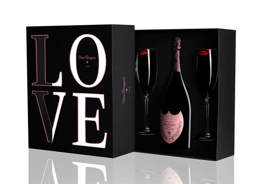 The Dom Pérignon Love Gift Pack Contains A Pair Of Stunning Champagne Flutes Designed By Avant Garde Swiss Artist Sylvie Fleury And Bottle