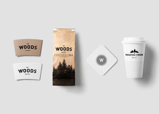 Woods Coffee Branding And Packaging Design