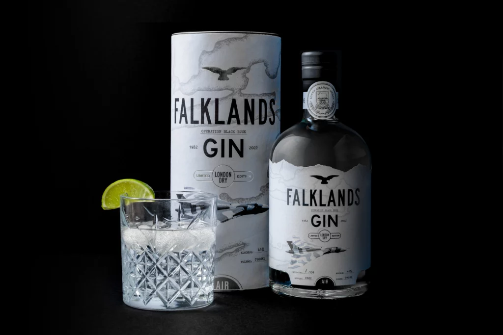 Arobase Designs Falklands 40th Anniversary Celebratory Spirit Packaging