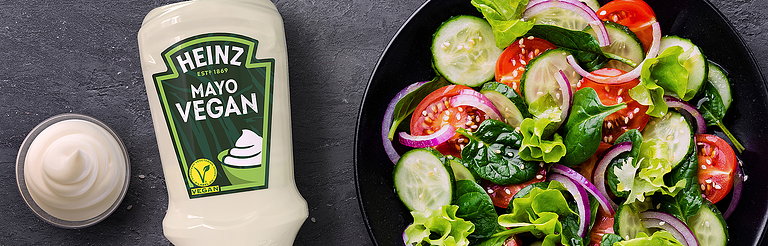 Packaging Design Of Kraft Heinz New Vegan Mayo Range