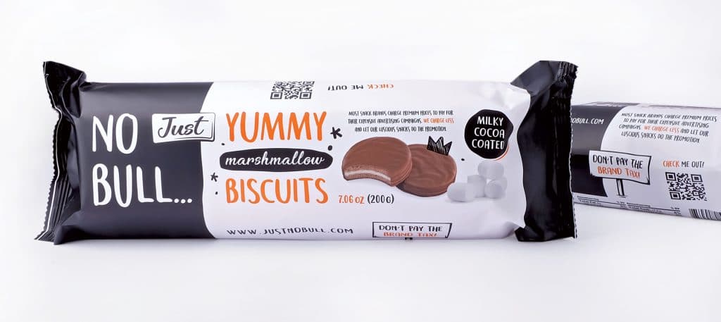 No Bulls Packaging Design: “No Bullshitting, Delivering Just Tasty Snacks”