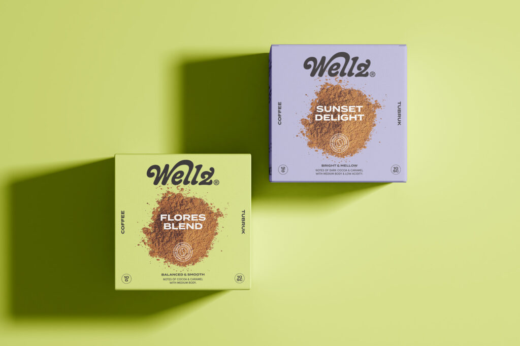 Wellz Instant Coffee Brand Identity And Packaging Design