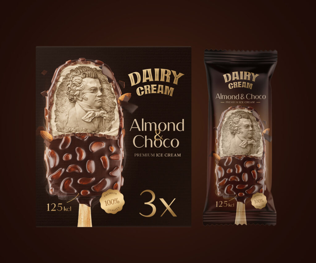 Dairy Cream Ice Cream Packaging Design