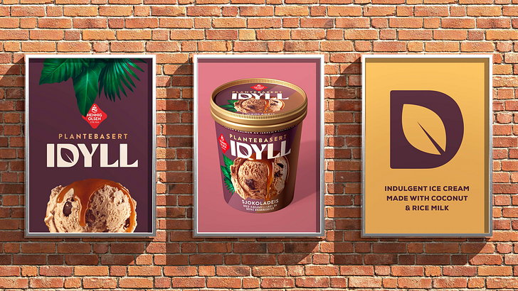 Brand And Packaging Design Of Idyll, A New Plant-Based Ice Cream