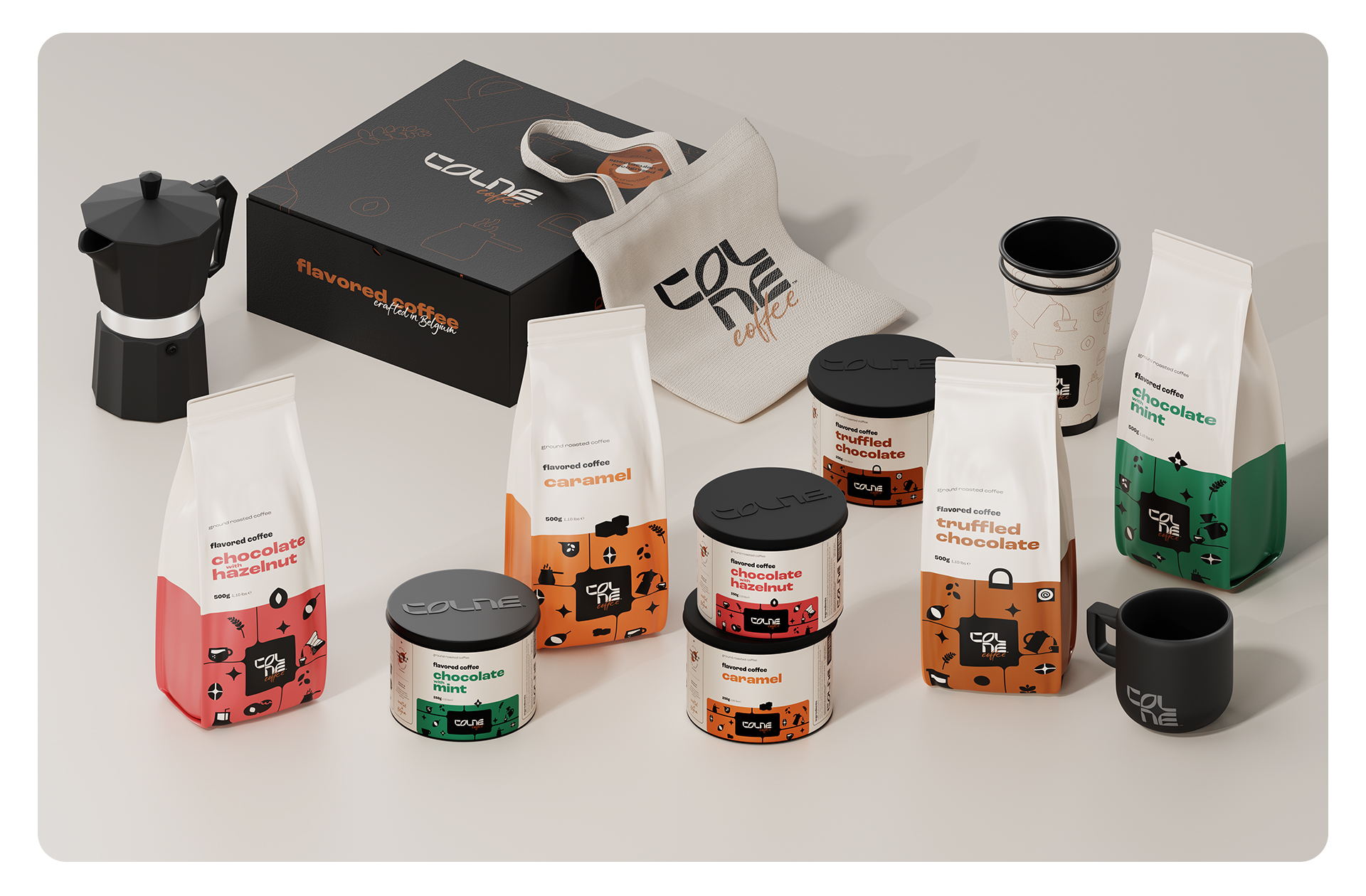 Branding And Packaging Of Colne Coffee