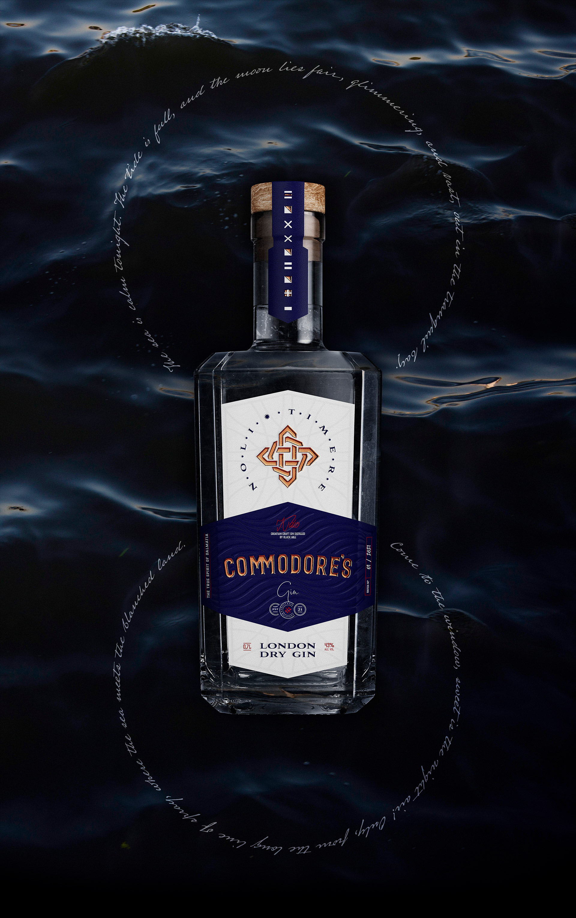 Commodore’s London Dry Gin Packaging Design