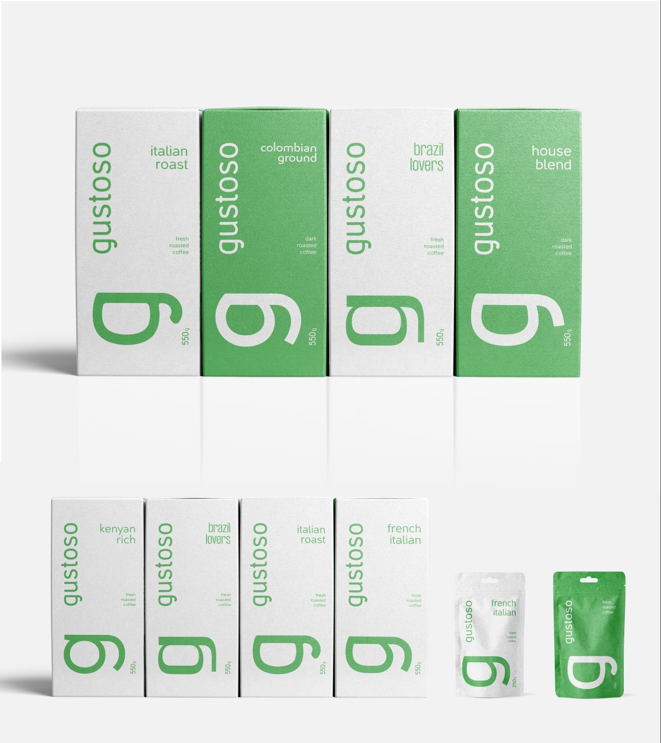 Gustoso Coffee Packaging Design By Brandten