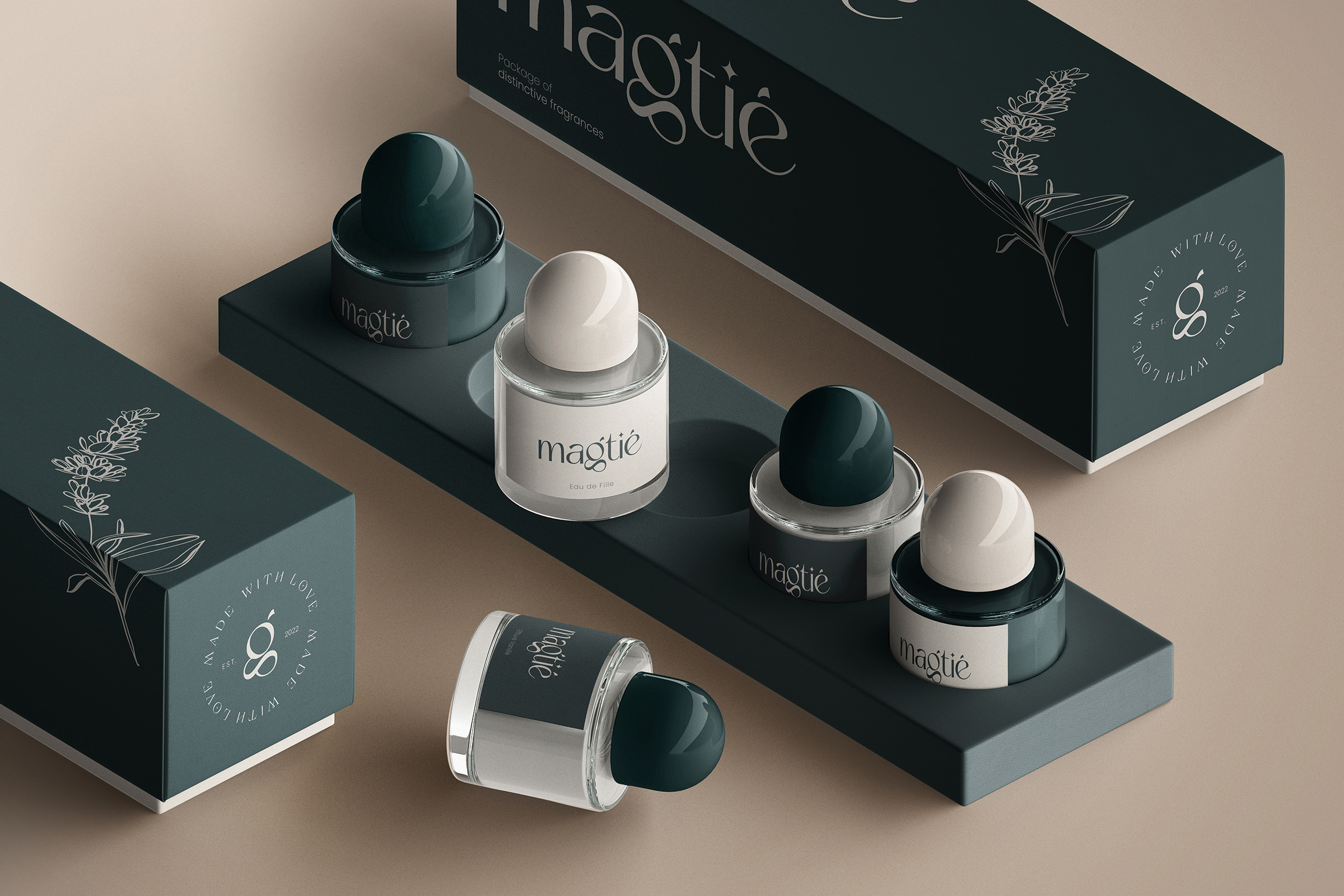 Magtie Perfumed Candle Packaging Design