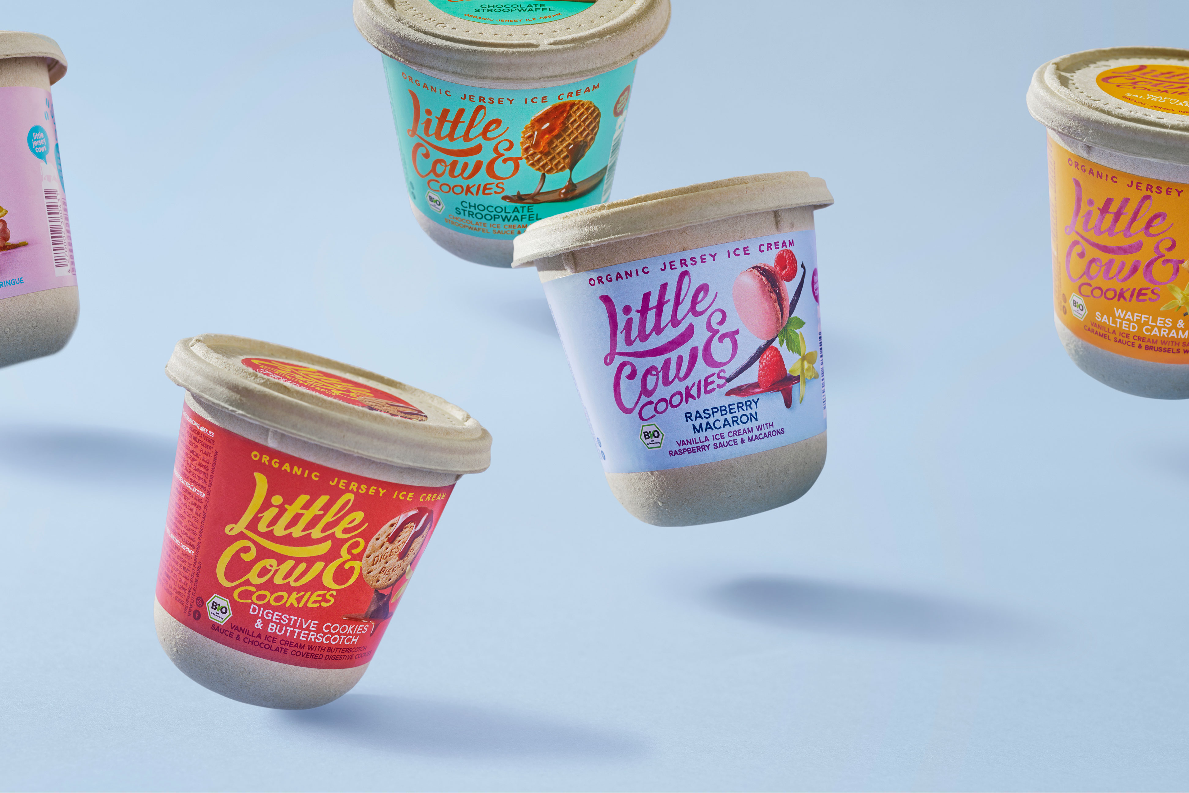 Packaging Design Of Little Cow & Cookies By Snow Donuts