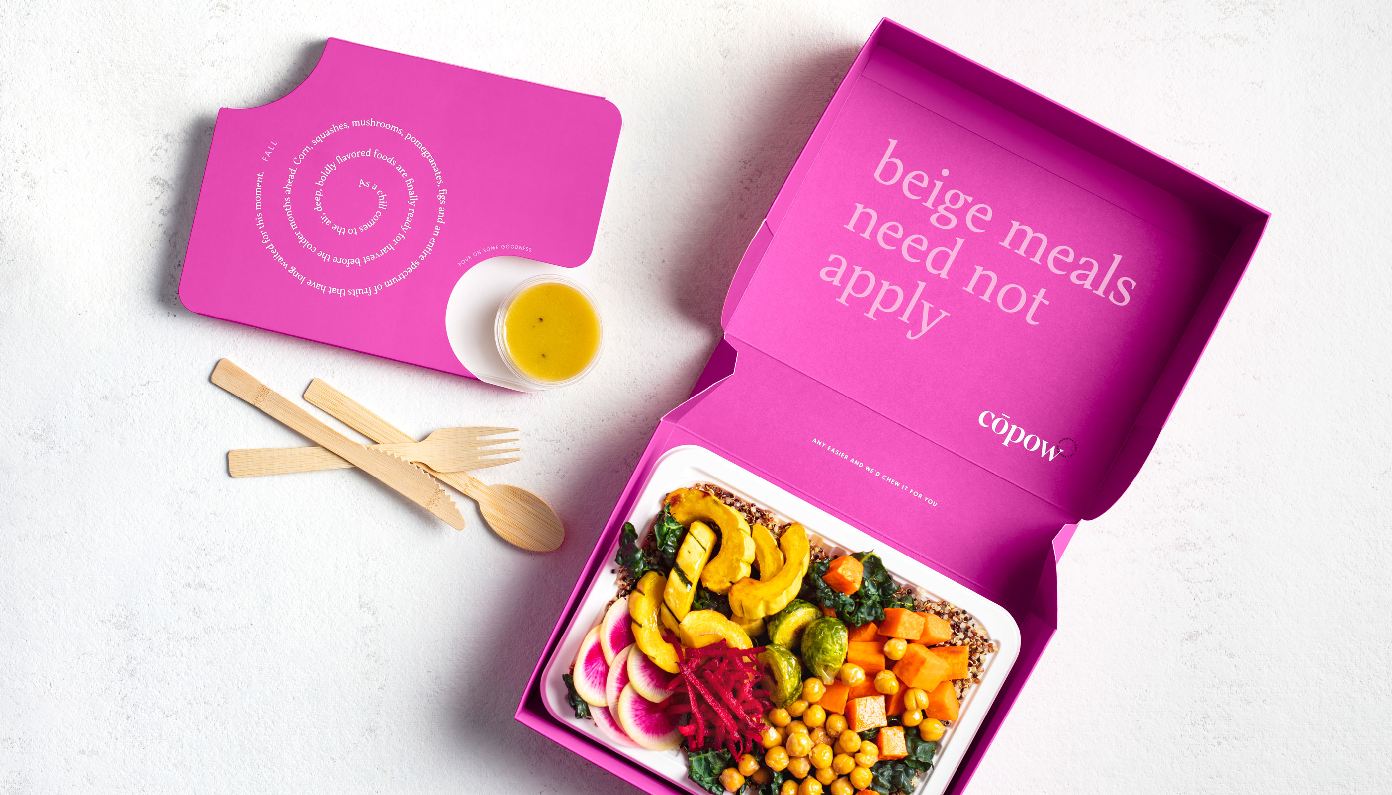 Branding And Packaging Design: Copow Meal Delivery
