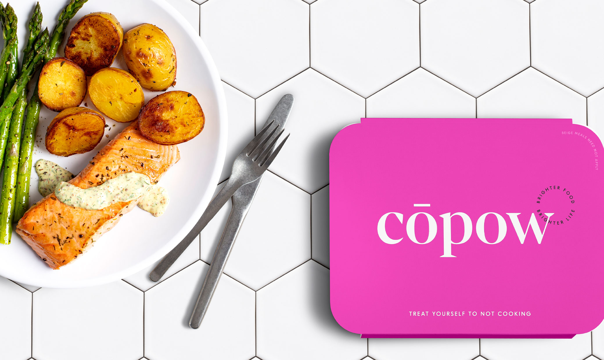 Branding And Packaging Design: Copow Meal Delivery