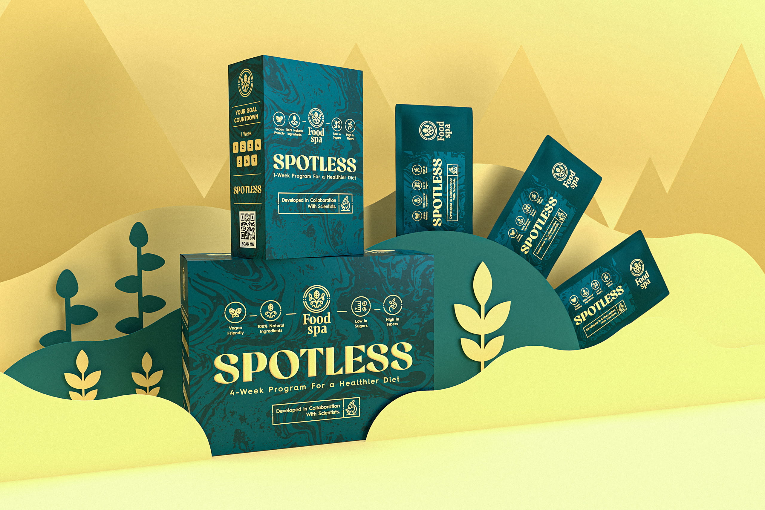 Food Spa Spotless Packaging Design