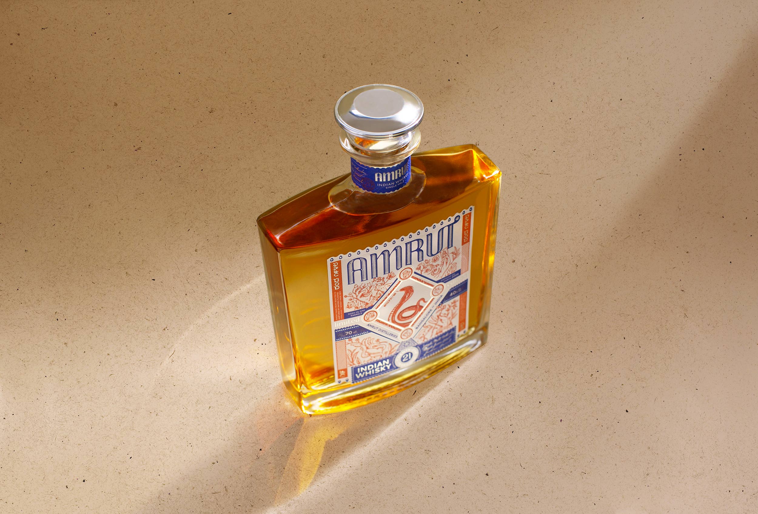 Amrut Whiskey Packaging Design