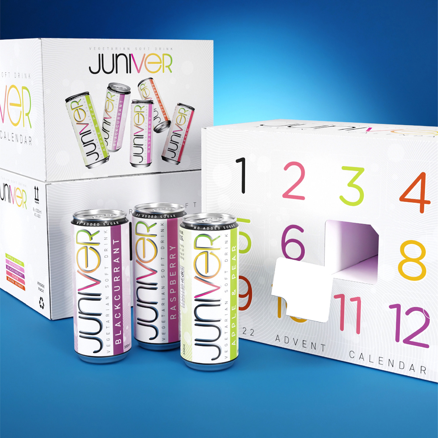 Juniver Vegetarian Soft Drink Packaging Design