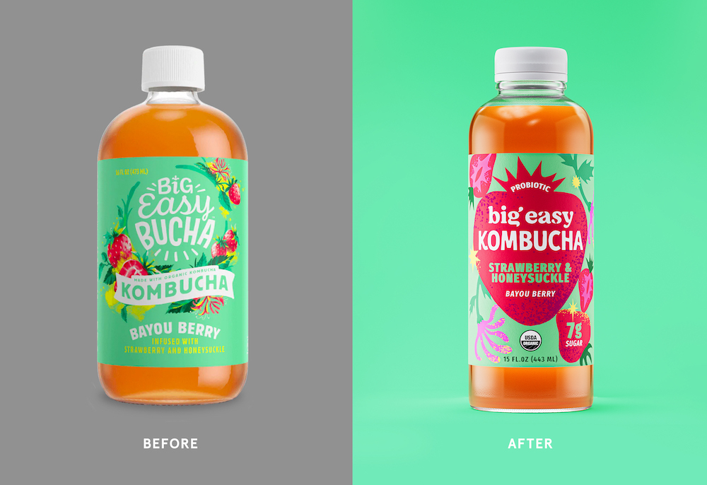 Packaging Redesign For Big Easy Kombucha By Vault49