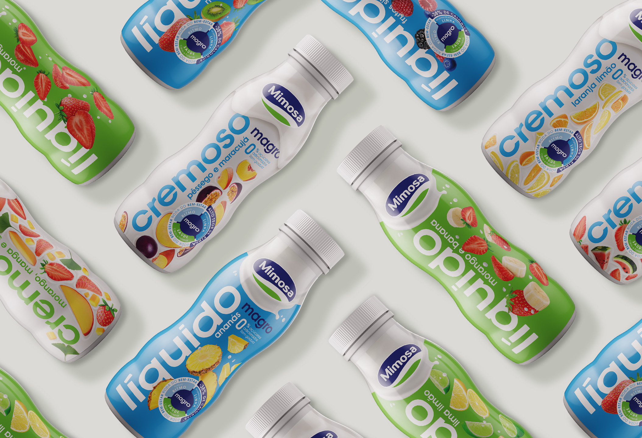 Mimosa Yoghurts Packaging Design