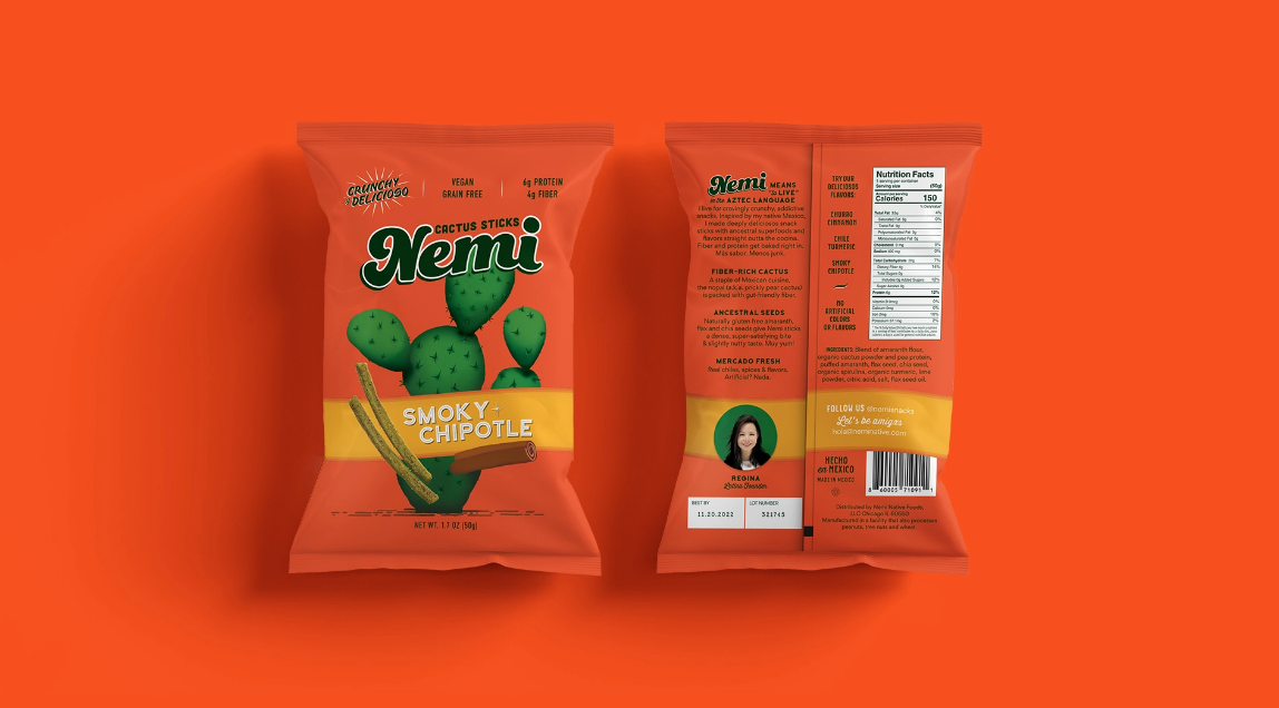 Nemi Snacks Packaging Design