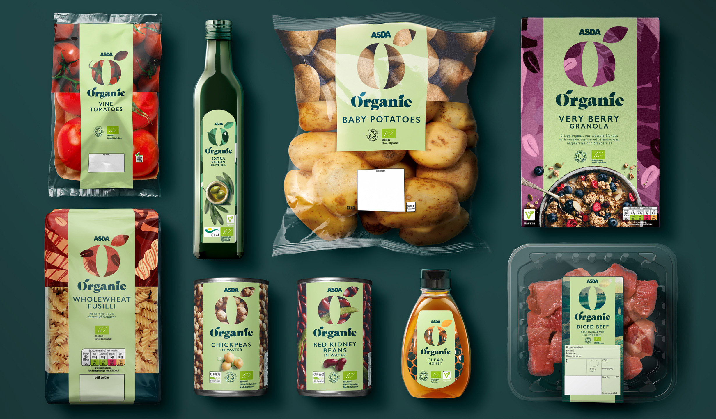 Asda Organic Packaging Design