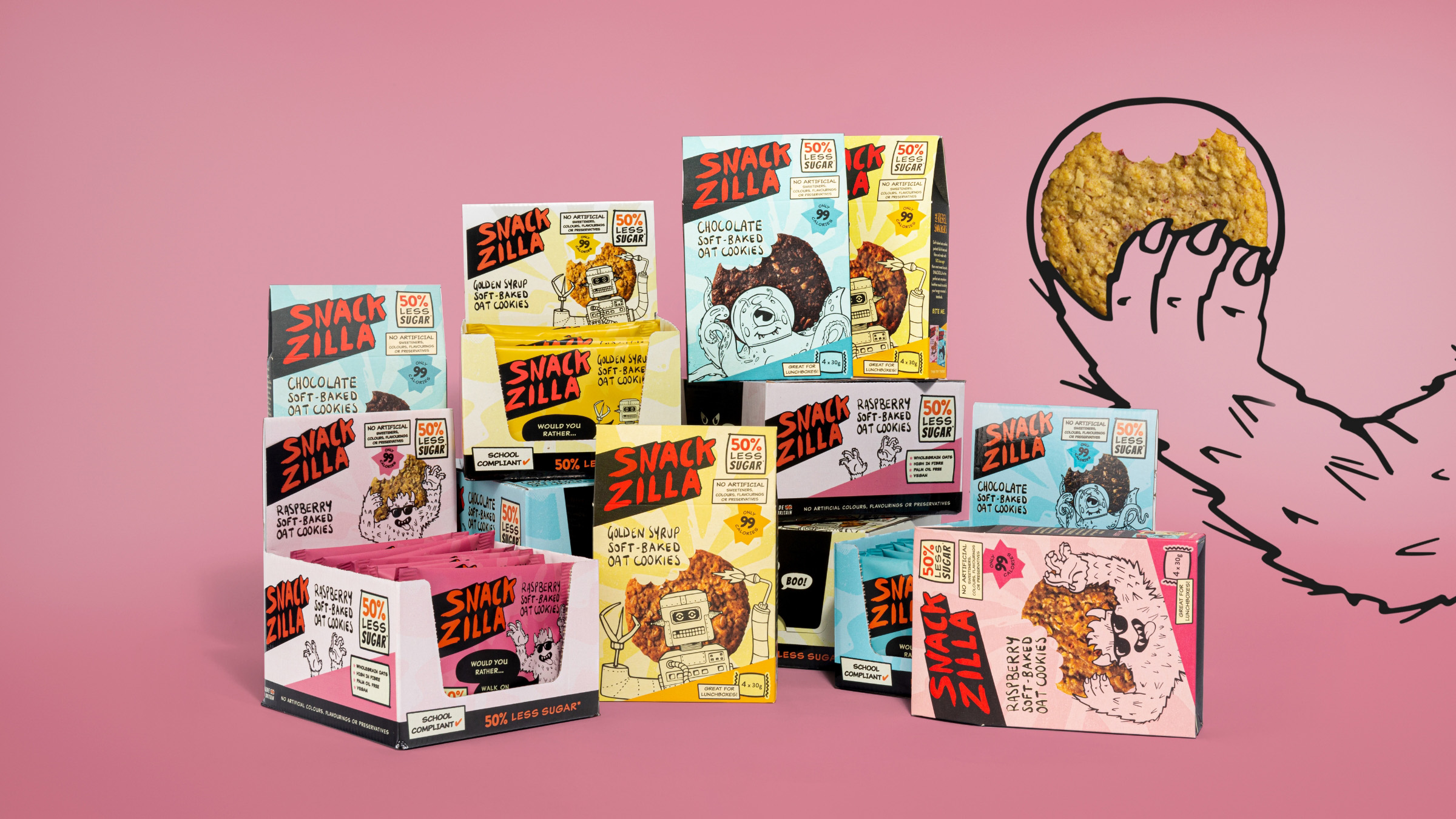 Snackzilla Packaging Design