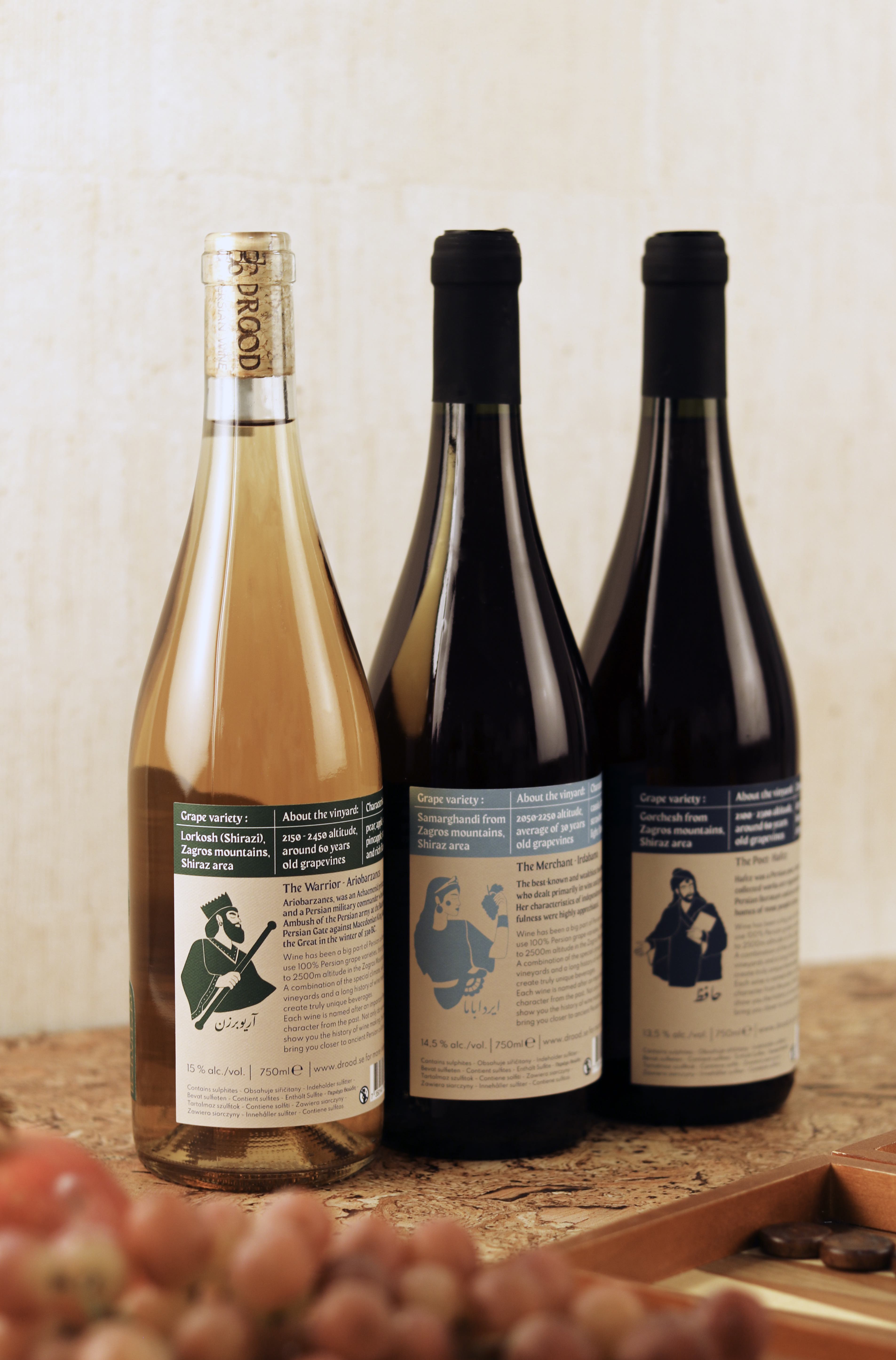 Packaging Design: Drood Persian Wine