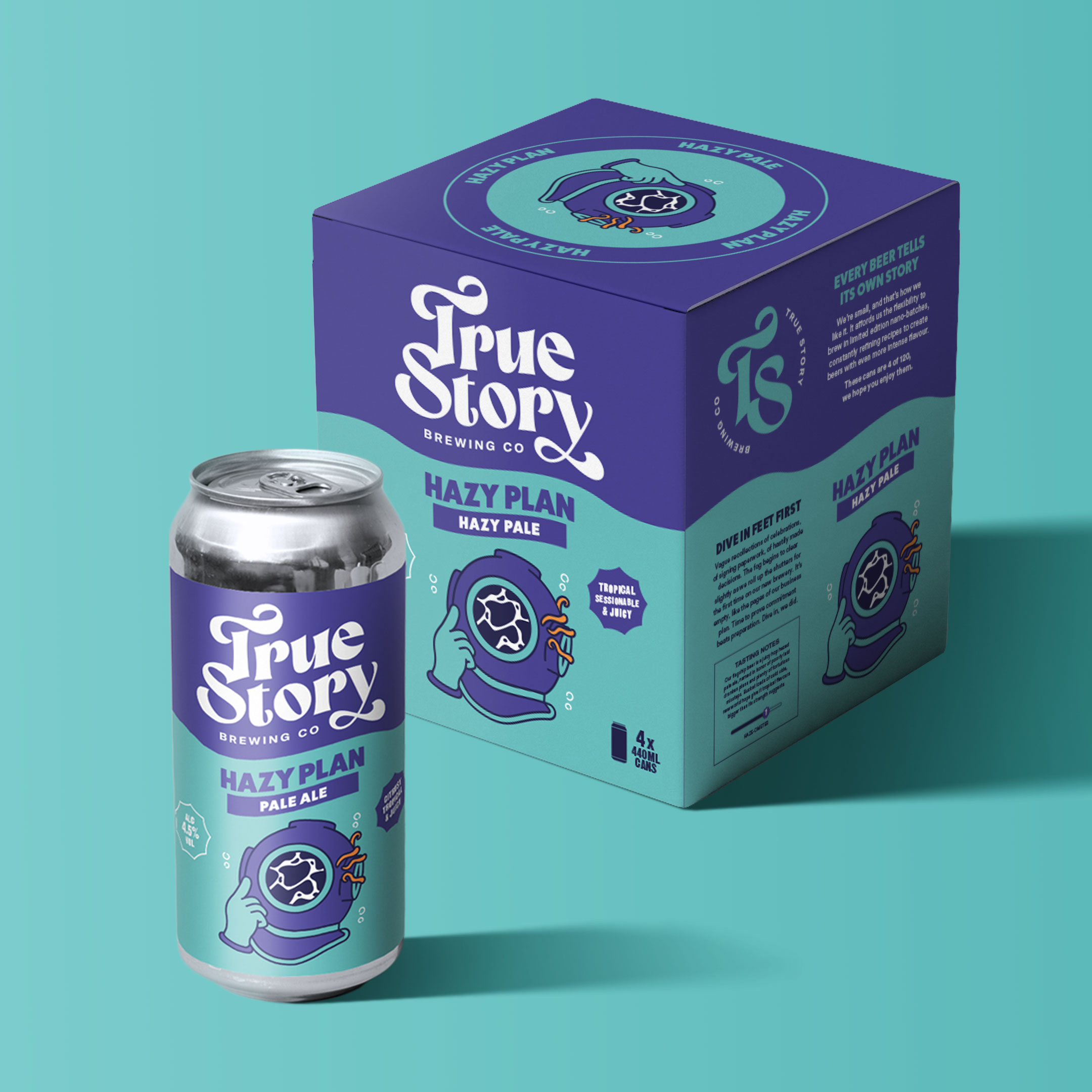 True Story Brewing Co. Packaging Design