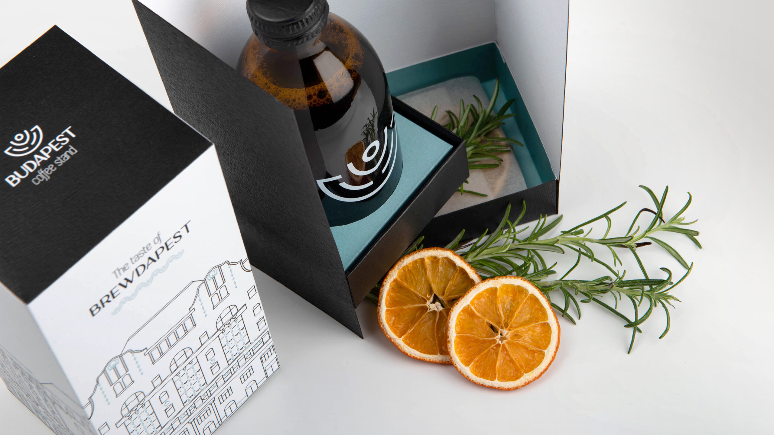 Branding And Packaging Design: Budapest Coffee Stand