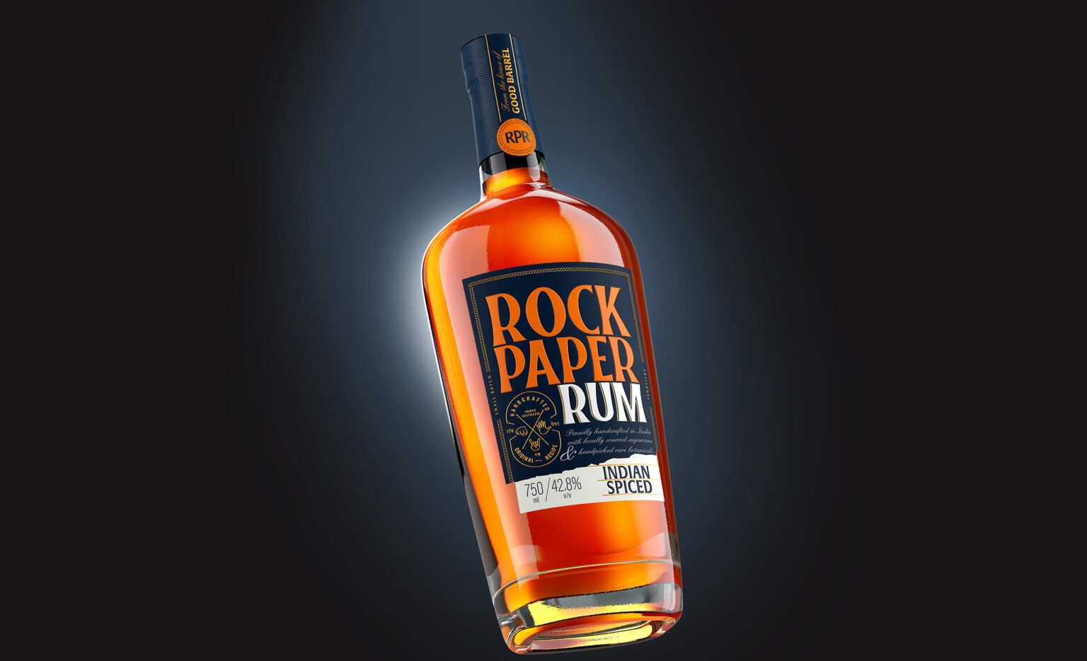 Rock Paper Rum Packaging Design