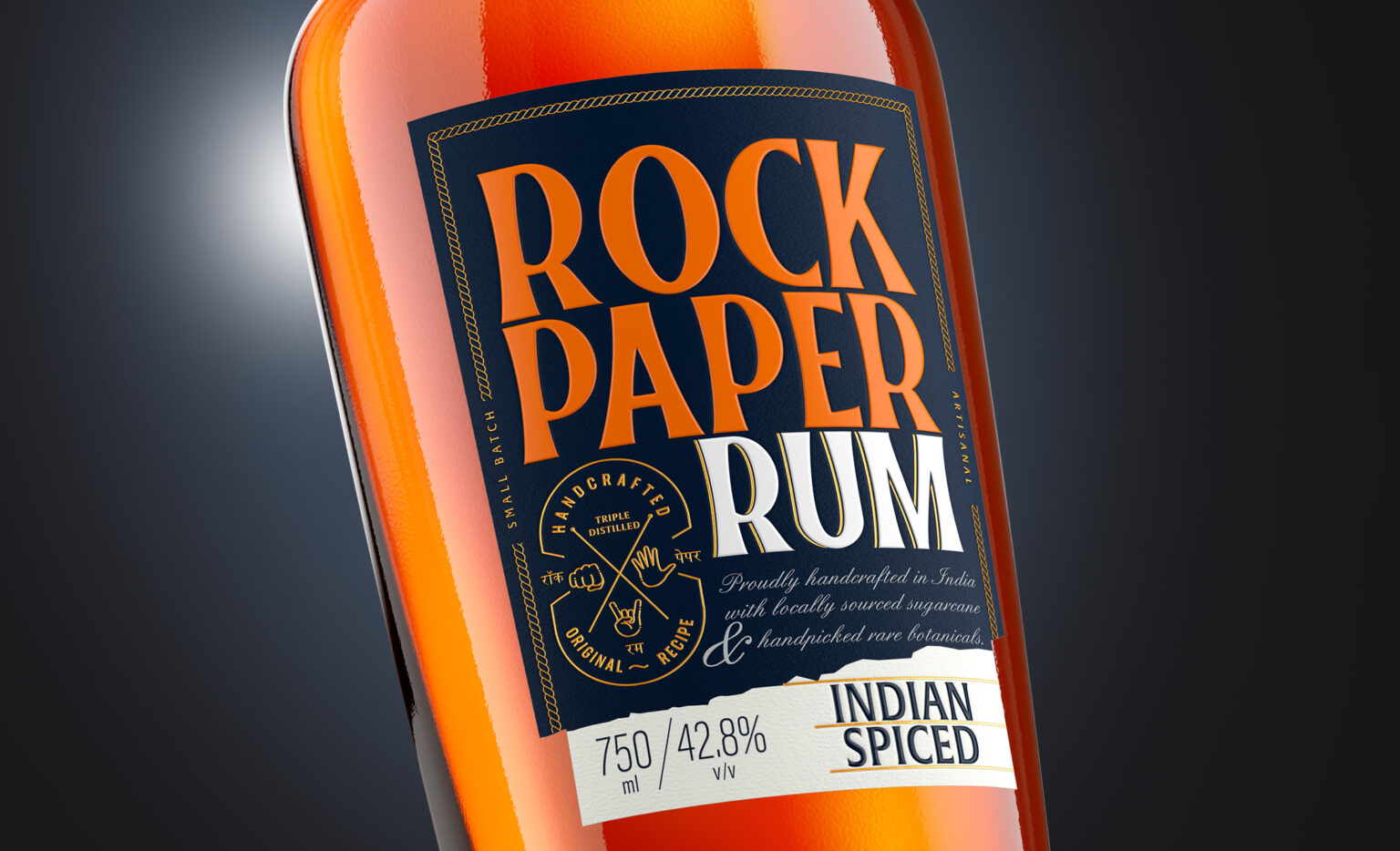 Rock Paper Rum Packaging Design