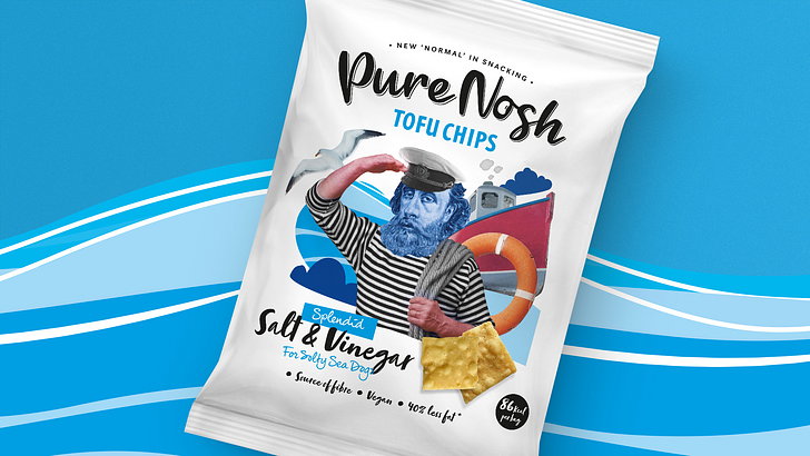 Pure Nosh Tofu Chips Branding And Packaging Design