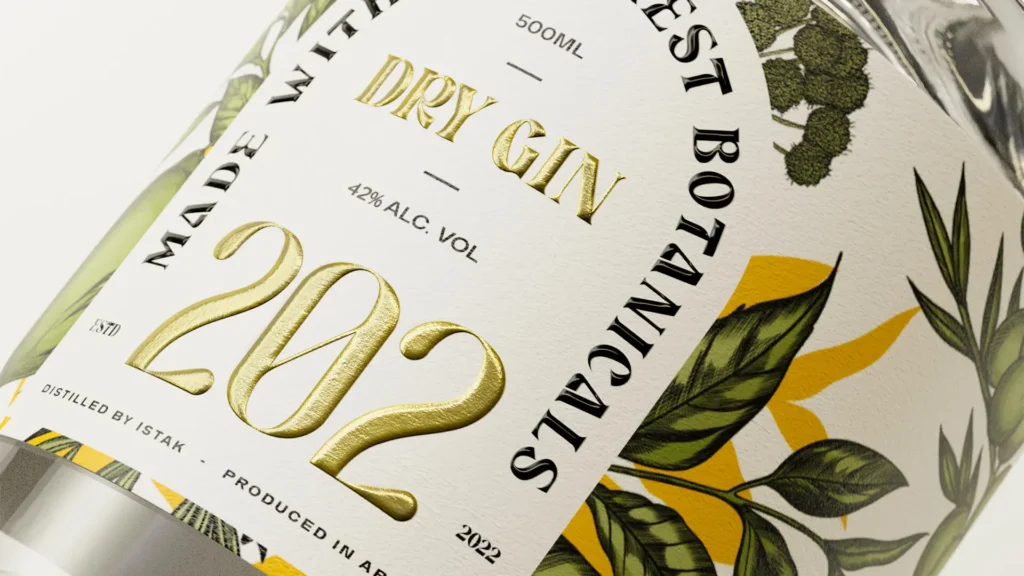 202 Gin Packaging Design Created by WEDO