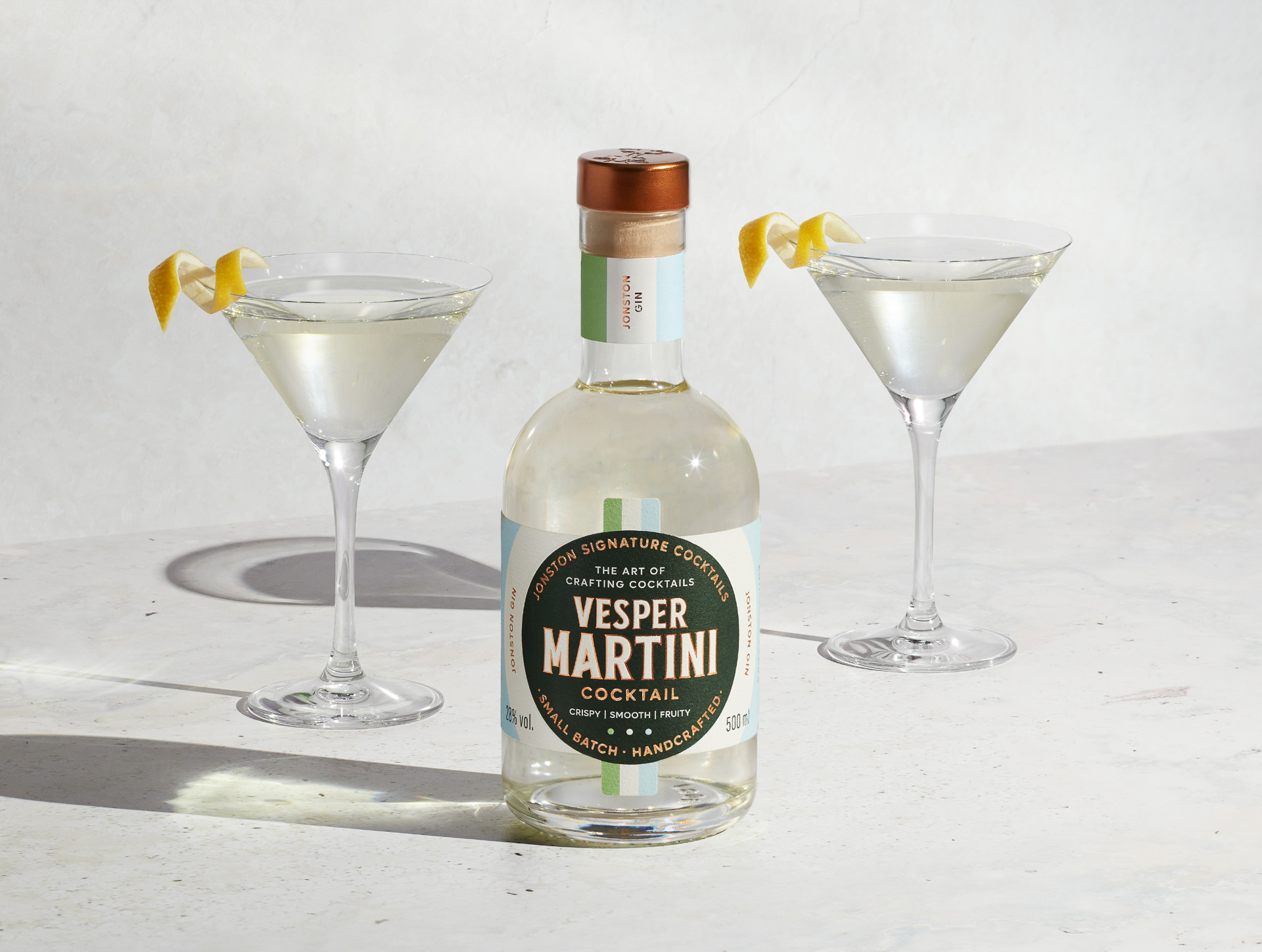 Jonston Distillery's Italian-Inspired Packaging for Premixed Cocktails