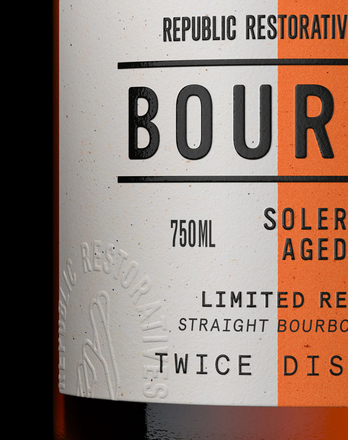 Midday Studio Designs Signature Bourbon Packaging for Women-Owned Republic Restoratives Distillery