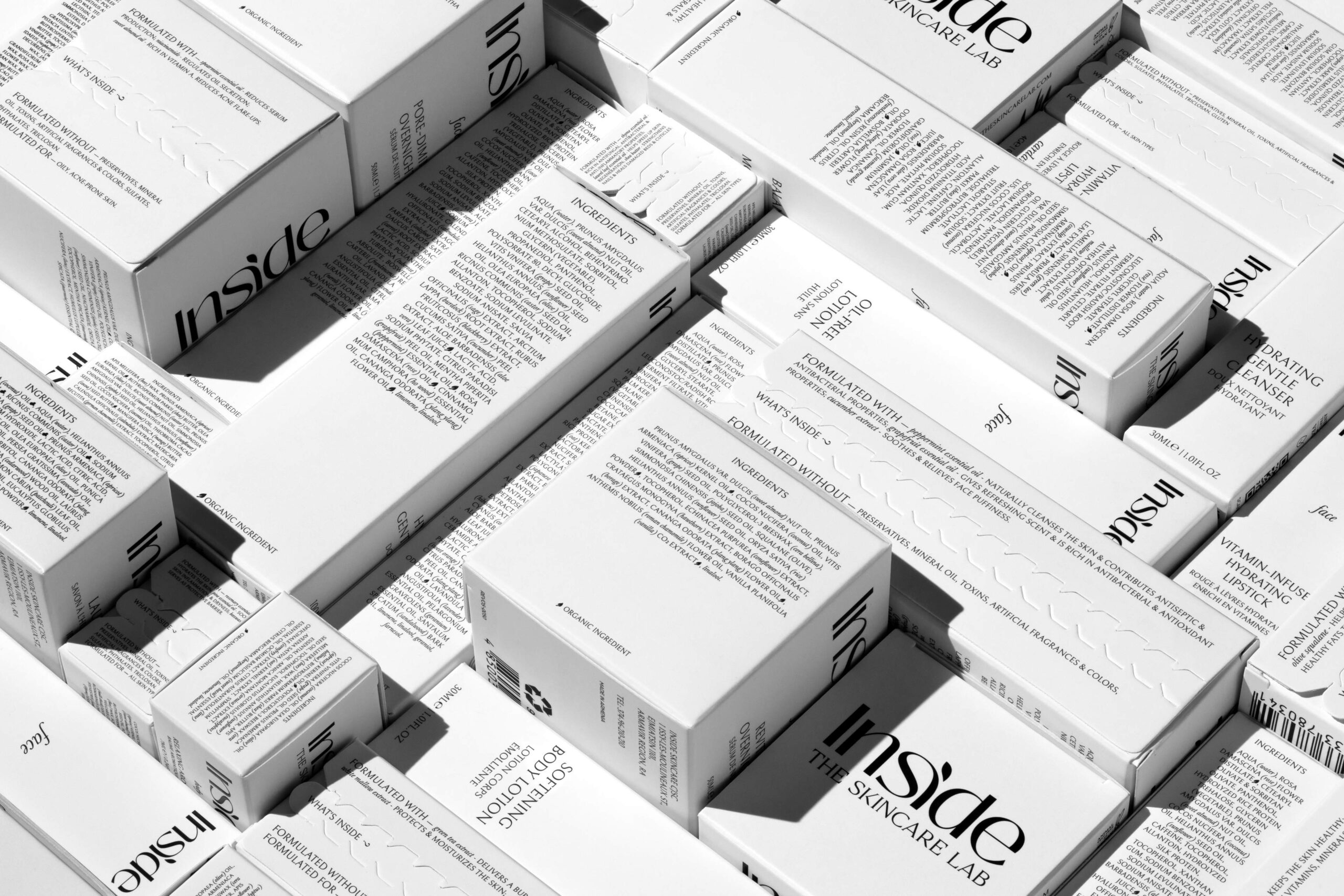 Exploring Inside Skincare Lab's Unique Packaging Displaying the Chemist's Notes