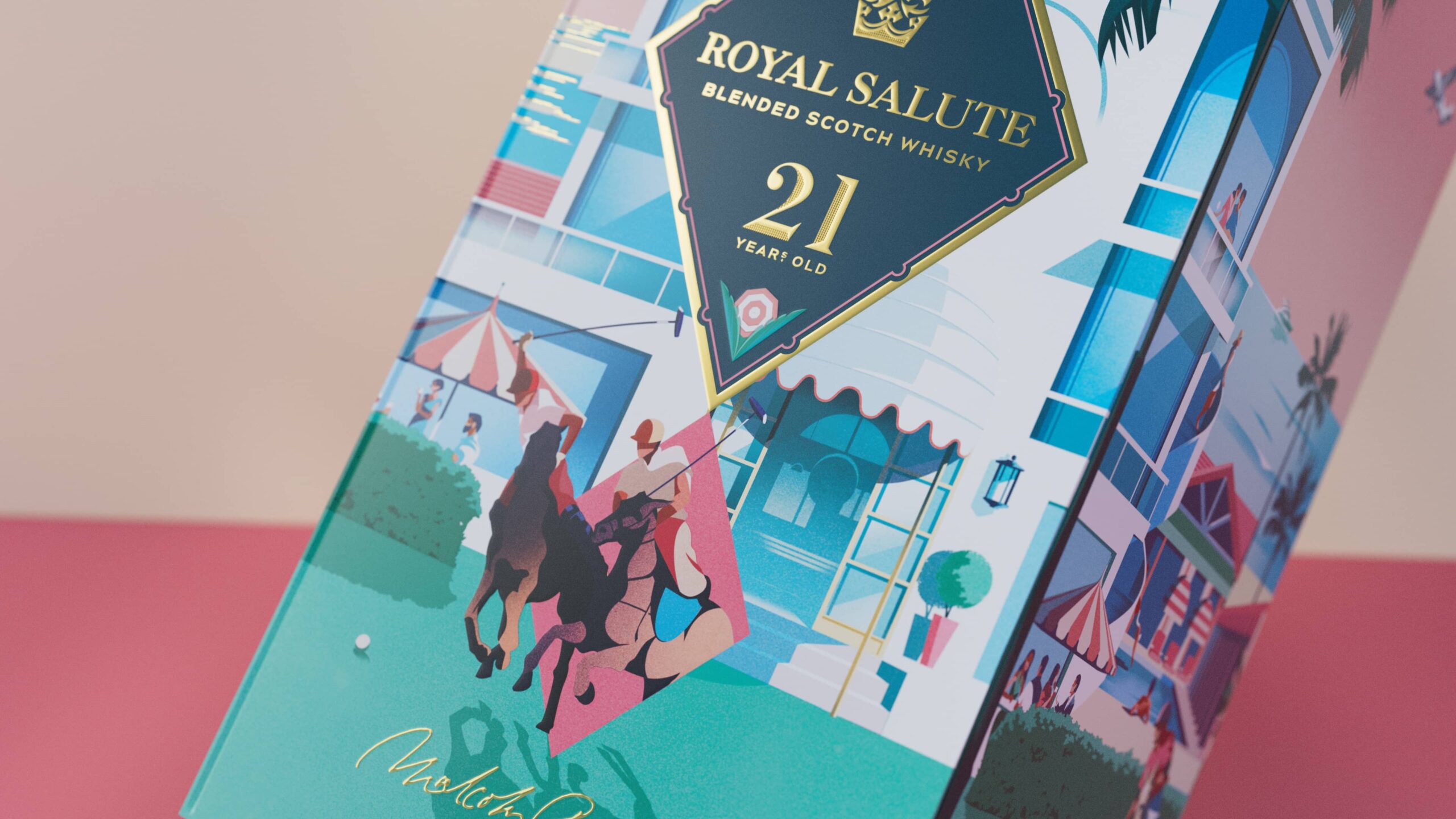 Boundless Brand Design Creates Royal Salute 21 Year Old Miami Polo Edition Whisky