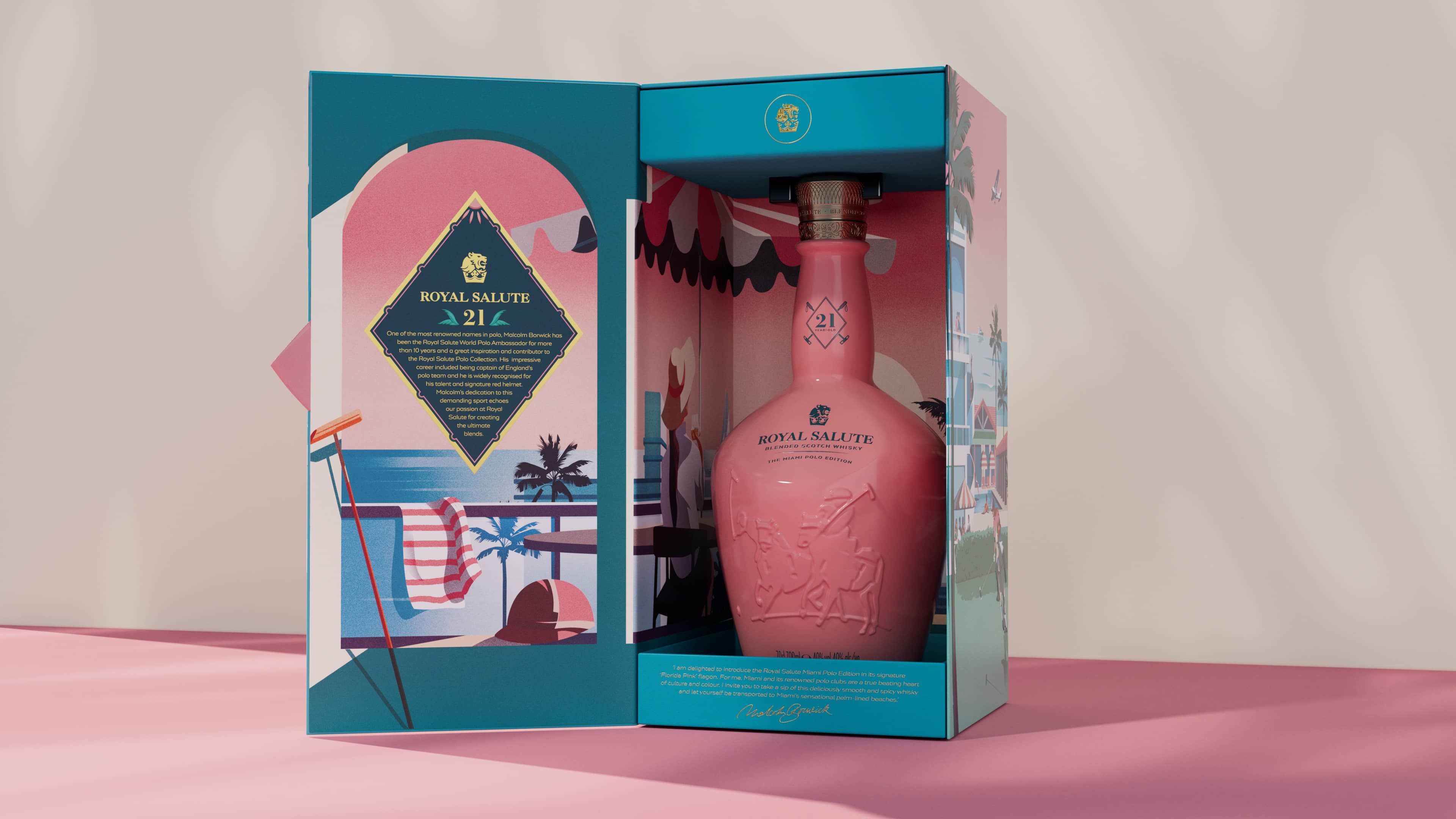Boundless Brand Design Creates Royal Salute 21 Year Old Miami Polo Edition Whisky