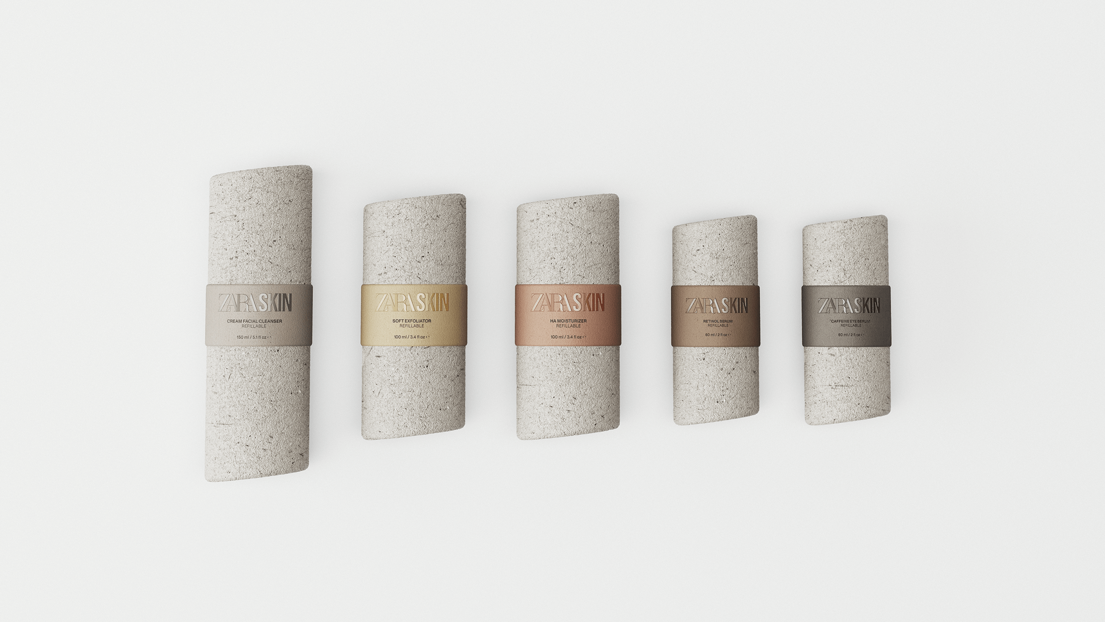 ZARA SKIN: More Sustainable and Refillable Packaging Design