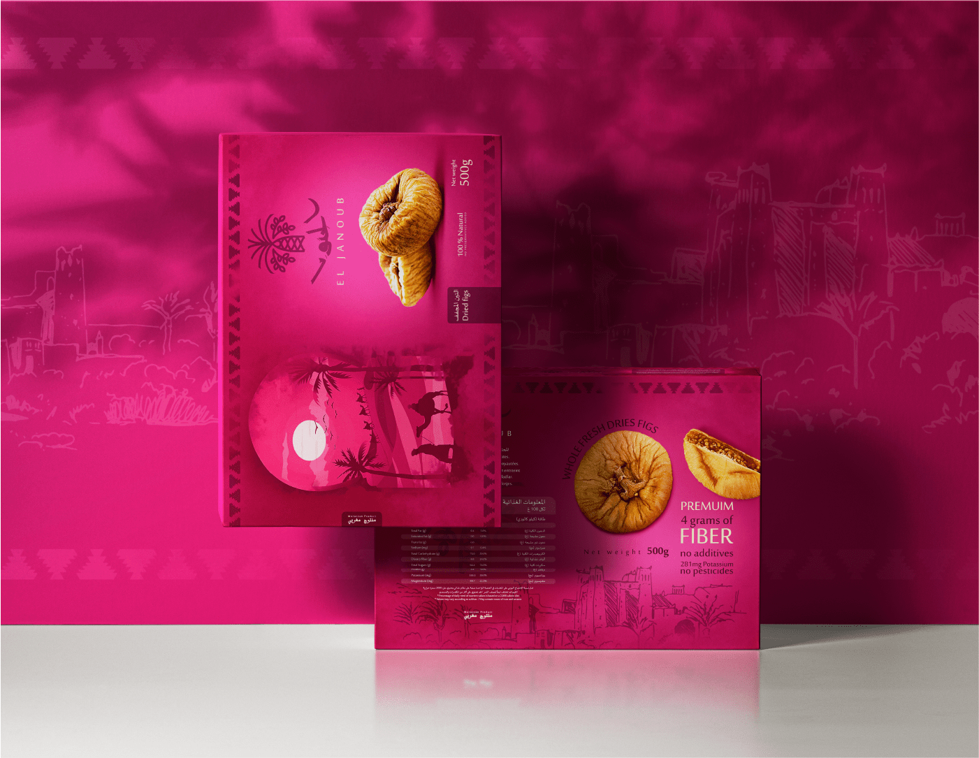 Exploring the Elegance of Moroccan Tradition in Eljanoub's Dried Fruit Packaging Design