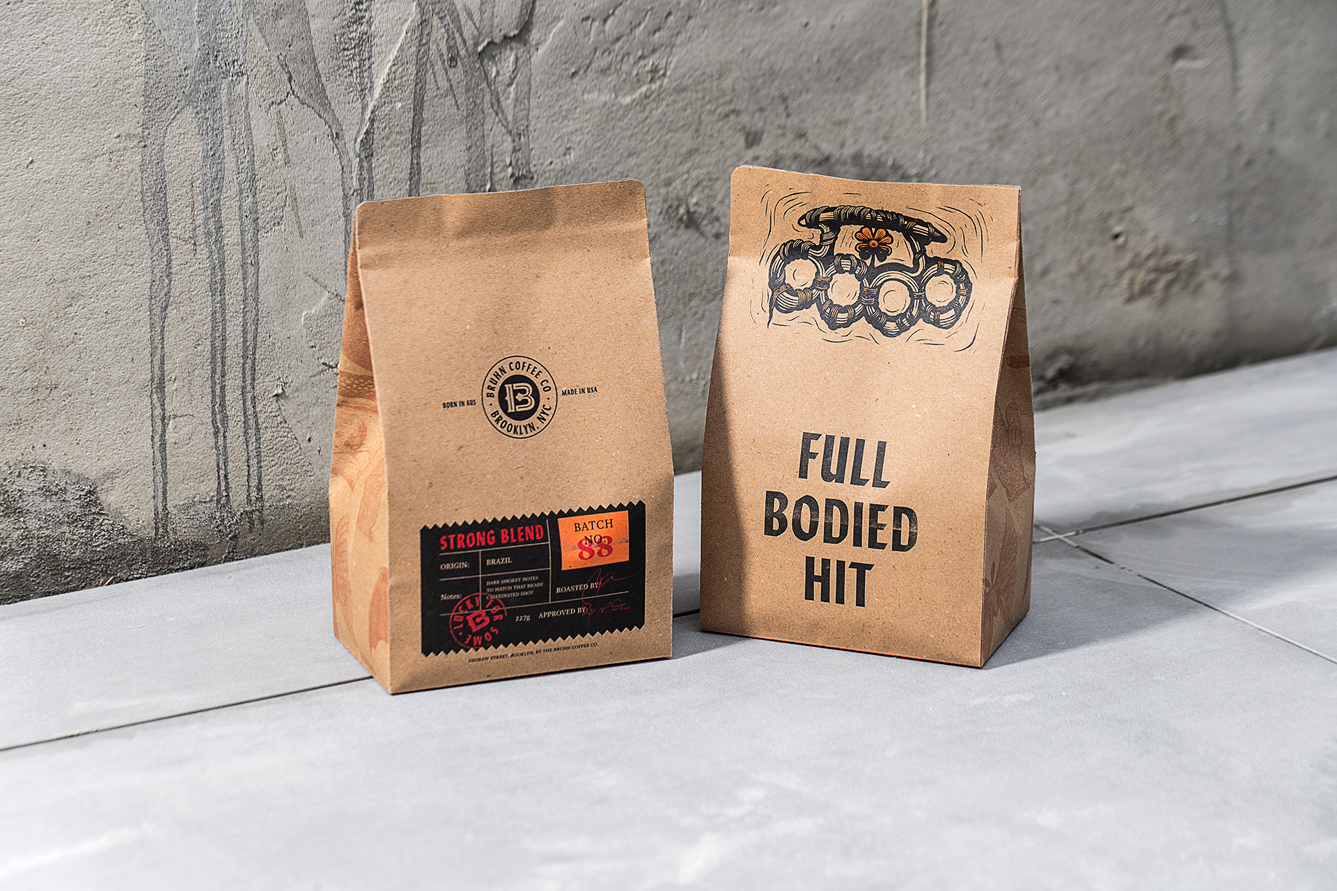 Bruhn Coffee Co: Criminal-Inspired Branding for a Boutique Brooklyn Coffee Shop