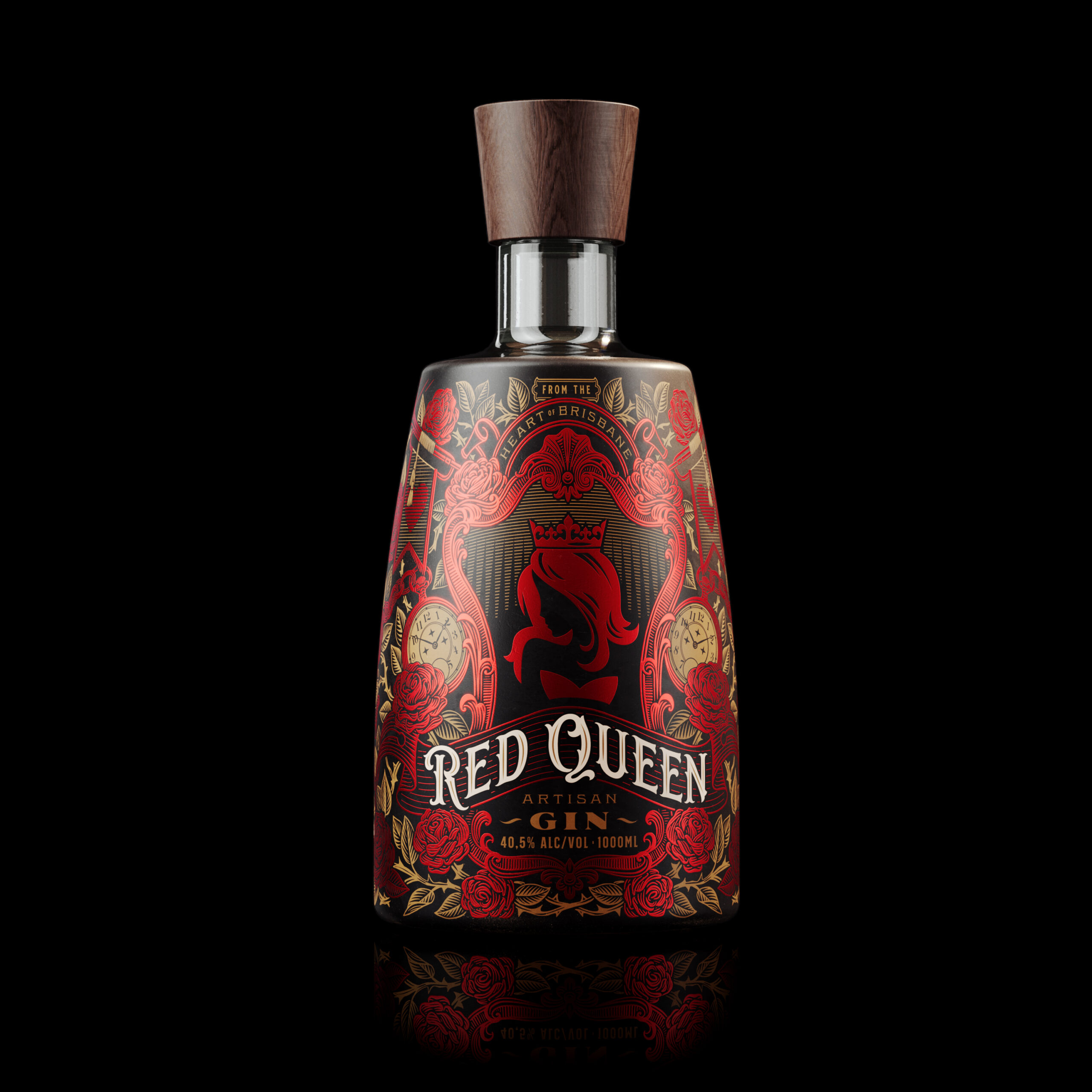 Red Queen Artisan Gin: A Blend of Handcrafted Elegance and Unique Label Design