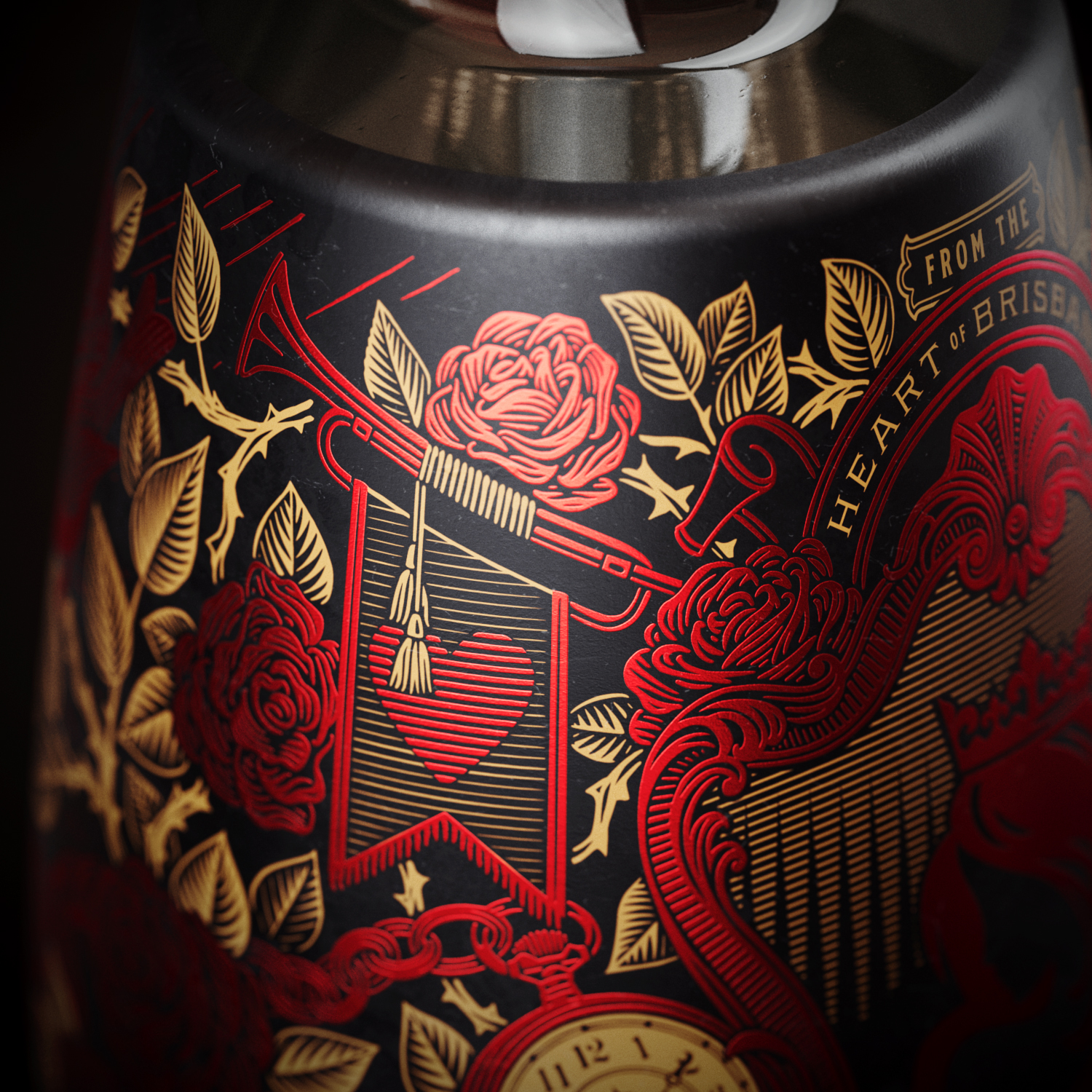 Red Queen Artisan Gin: A Blend of Handcrafted Elegance and Unique Label Design