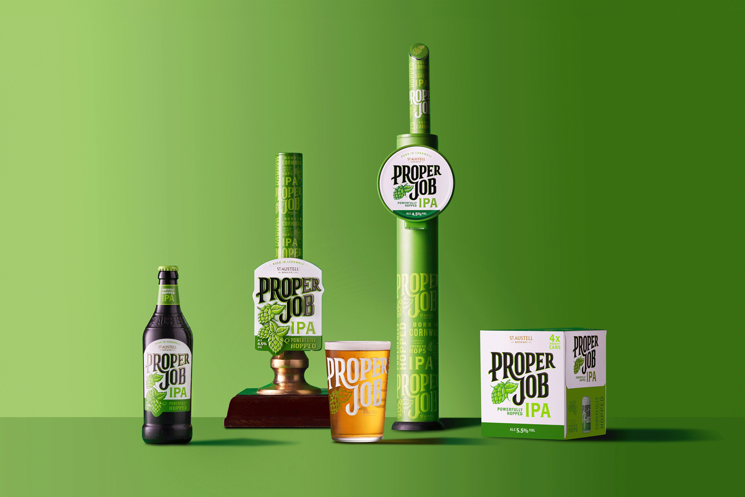 Revamping the Packaging Design of St Austell Brewery's IPA, Proper Job: A Collaboration between Thirst and Tobias Hall