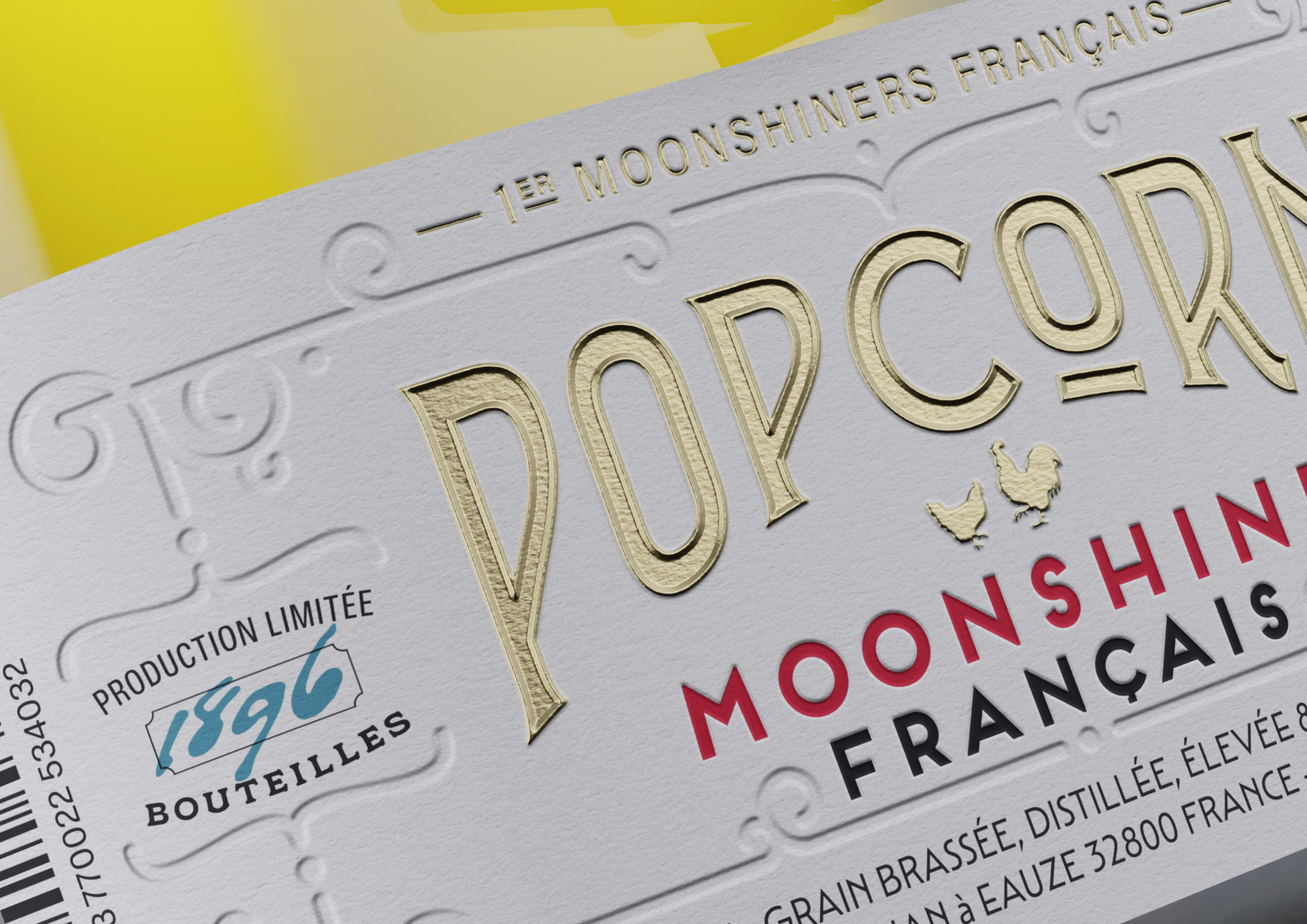 Not Your Usual Popcorn: A French Moonshine with Unique Packaging Design