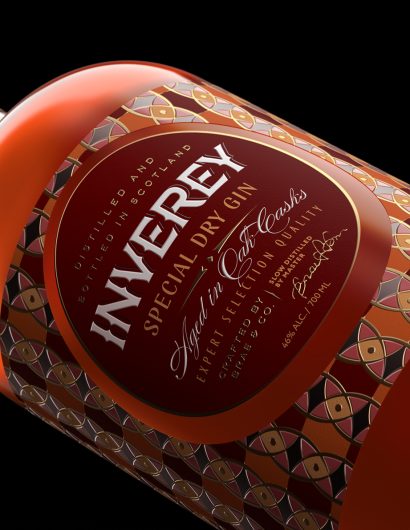 Inverey: A Unique Barrel-Aged Scottish Gin Packaging Design
