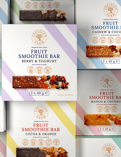 Creating Premium Packaging for Cecilia’s Farm Fruit Smoothie Bars and