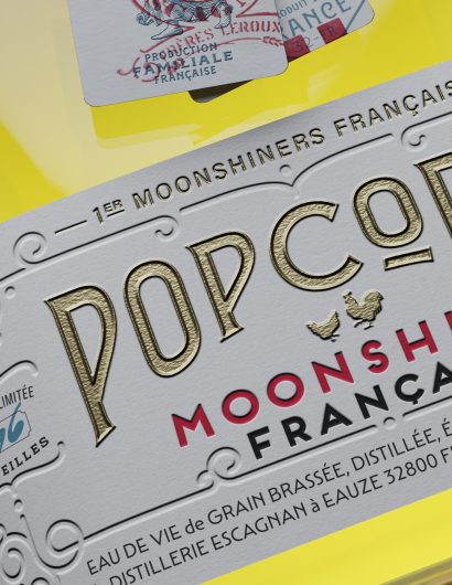 Exploring Popcorn: A French Moonshine with Unique Packaging