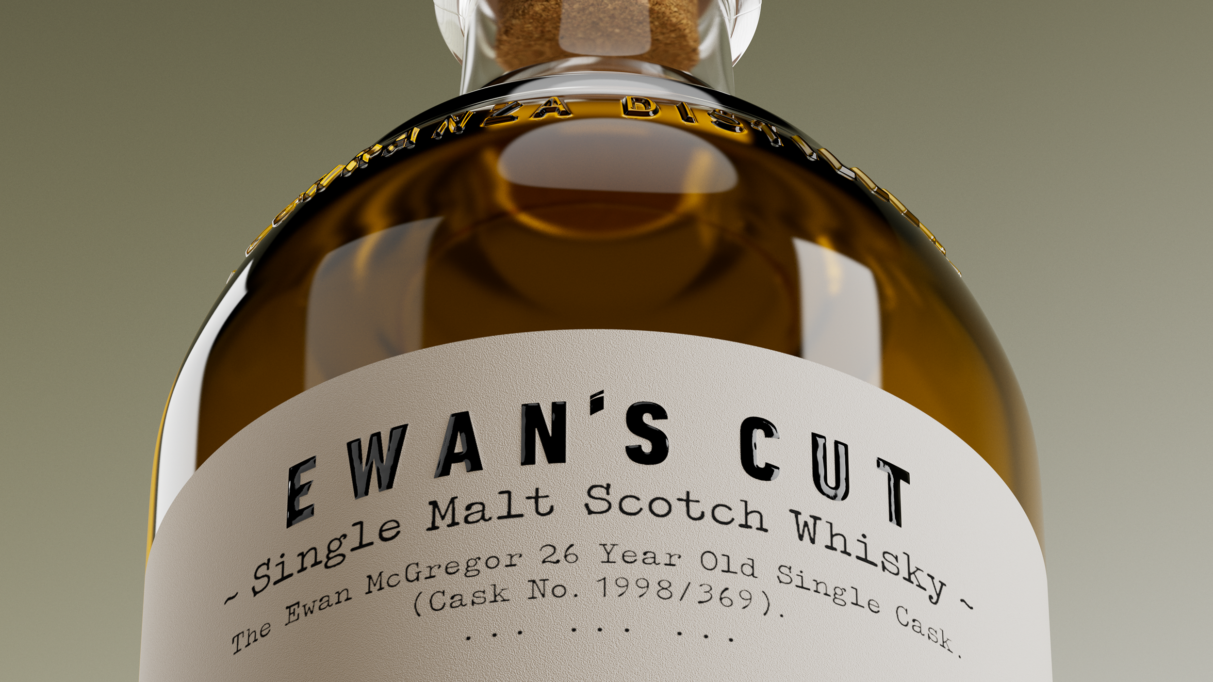 Leith rewrites the script with 240 bespoke labels for Ewan McGregor’s limited-edition whisky