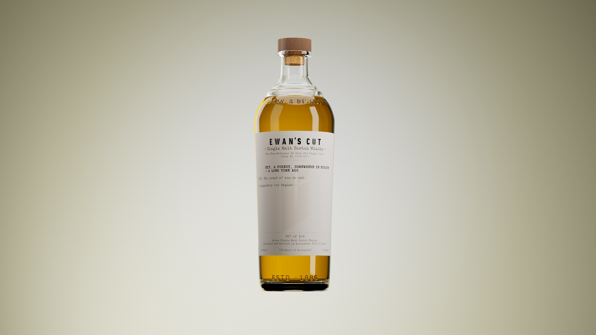 Leith rewrites the script with 240 bespoke labels for Ewan McGregor’s limited-edition whisky